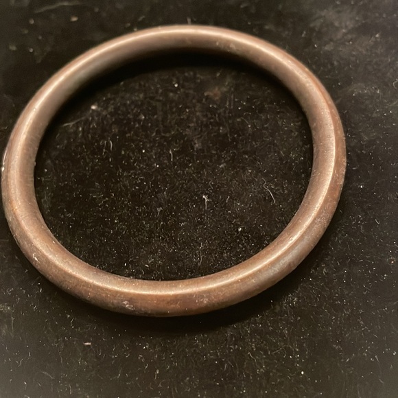 8” stackable wooden walnut bangle bracelet - Picture 4 of 6